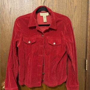 Jones New York Red Corduroy Jacket